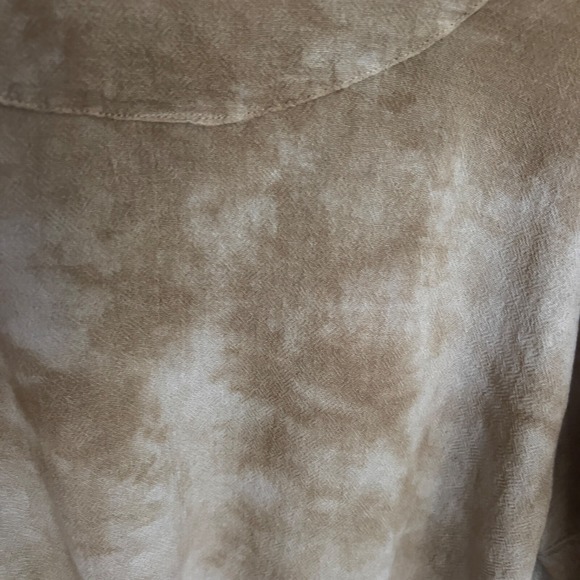 Oh My Gauze! boxy short sleeve top size 1 cotton ombre tan oversized minimalist‎ - Picture 8 of 8